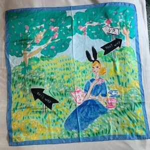 Kate Spade Square Silk Scarf Tea Party